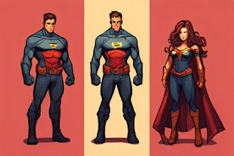 draw your superhero character design