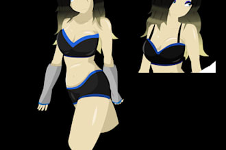 create character concept art pages and turnaround sheets