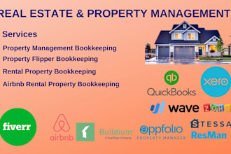 do bookkeeping property and real estate airbnb,fix and flip