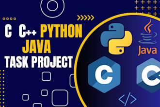 do c, cpp, java, and python projects with expert solutions