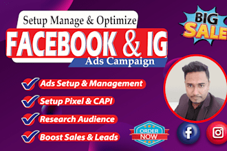 do facebook meta ads campaigns, fb lead generation ads, and instagram ads