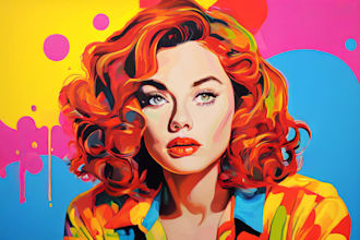 draw a professional pop art portrait