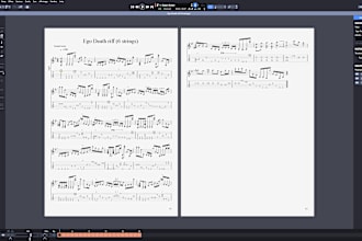 transcribe any solo or song for guitar and bass