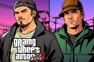 turns your photos into gta style vector art