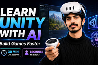 teach you unity game development using ai