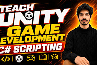 teach unity game development and c sharp scripting