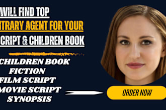 find active top literary agent for fiction book ebook children book synopsis