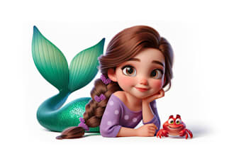 create images inspired by disney pixar style
