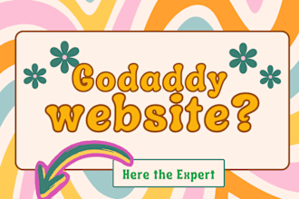 design premium godaddy website or store with SEO