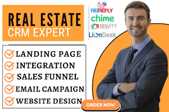 setup rei reply chime wise agent crm lion desk gohighlevel followup boss brivity