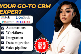 setup real estate CRM automation in liondesk brivity rei reply follow up boss