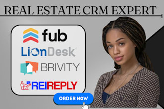 setup real estate CRM automation in liondesk brivity rei reply follow up boss