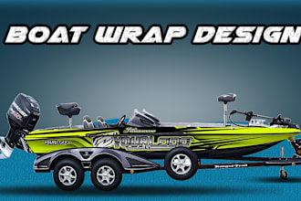 do unique  boat wrap designs, jet ski, watercraft, surfboard, unique ship wrap