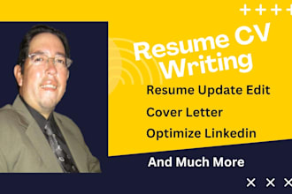 professionally write update resume cv cover letter and optimize linkedin