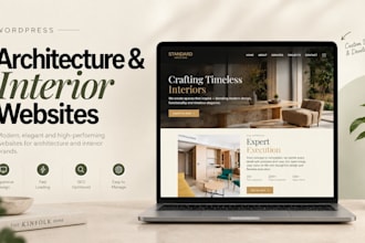design an architecture and interior design wordpress website