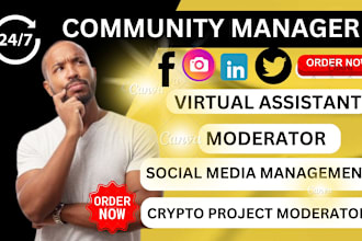 do discord telegram, community moderator, crypto manager, nft gaming project