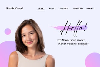 design, redesign, repair showit website or showit template