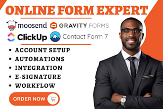 create  clickup form woorise pabbly form moosend gravity forms contact form 7