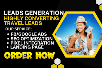 generate highly converting travel leads, travel agency leads, travel website