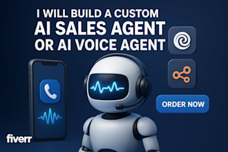 build a custom ai sales agent or ai voice agent using appointment booking bot