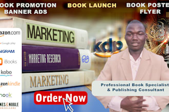 design eye catching book promotion banner ads for your book marketing