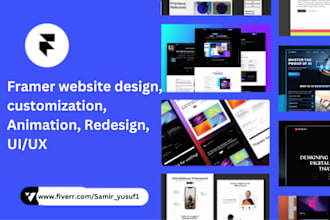 do advance framer website design and customization