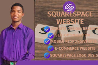 design mobile friendly squarespace website with SEO