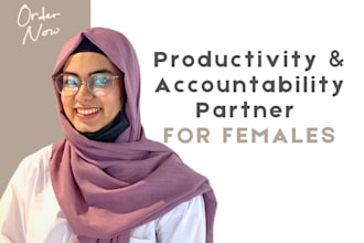 be productivity and accountability coach for females