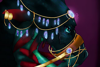 draw concept art for dragons and monsters creatures