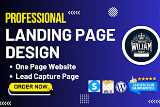 design wordpress landing page lead capture page systeme io sales funnel