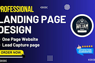 design landing page lead capture page one page website wordpress website