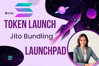 create new spl token on solana with jito bundling launchpad presale staking