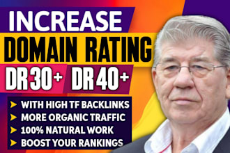 increase domain rating DR 30 40 to 70