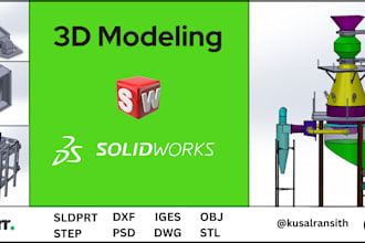 design mechanical 3d model, product design, using solidworks