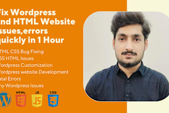 fix wordpress issues errors fix wordpress website html css bootstrap website