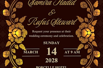 design the perfect invitation for your wedding