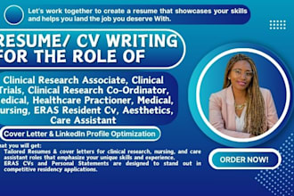 write clinical research, trials, medical doctor, nursing anesthetist ats resume