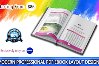 do a professional pdf book formatting and layout design