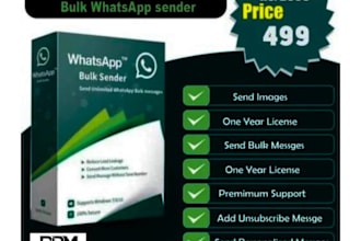 give your a best marketing software whatsapp sender pro