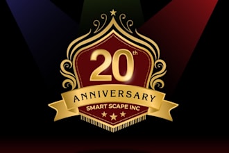 design high quality anniversary logo for your special celebration