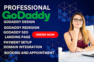 do godaddy website design, godaddy website redesign and godaddy ecommerce store