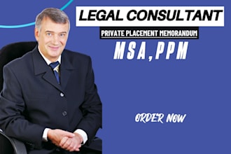 draft ppm, msa, sale purchase agreement for your business