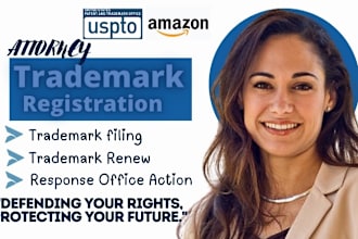 do trademark registration, and other trademark services for amazon brand in USA