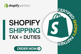 configure shopify shipping and shopify tax, shopify profiles and zone
