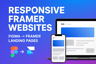 design responsive framer website, figma to framer conversion framer landing page