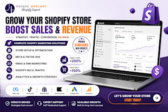 boost shopify store sales with shopify marketing promotion facebook tiktok ads
