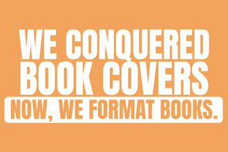 do book formatting, kdp book formatting, ebook and book layout design