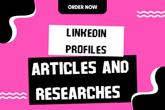 create linkedin profiles and write content for you