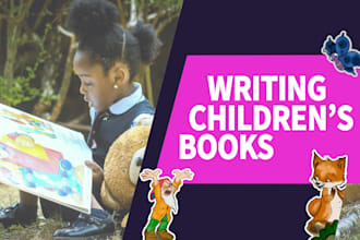 write or ghostwrite children storybooks for any age