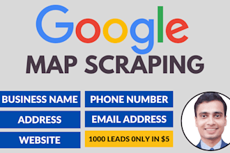 scrape google map data for b2b lead generation, business leads